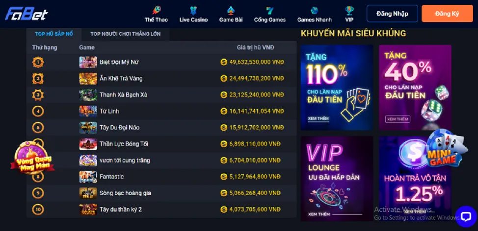 Đặc quyền VIP và sự kiện độc quyền tại hv88 casino